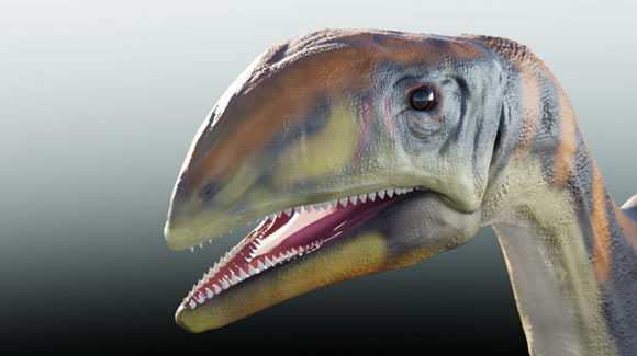 Life reconstruction of Issi saaneq. Image credit: Victor Beccari.