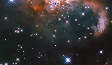 This Hubble image shows part of the Snowman Nebula. Image credit: NASA / ESA / Hubble / J. Tan, Chalmers University of Technology / Gladys Kober, NASA & Catholic University of America.