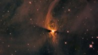 This Hubble image shows a protostar called J1672835.29-763111.64. Image credit: NASA / ESA / Hubble / T. Megeath, University of Toledo / K. Stapelfeldt, NASA’s Jet Propulsion Laboratory / Gladys Kober, NASA / Catholic University of America.