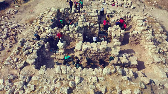 The 2,100-year-old Hellenistic fortress in Israel. Image credit: Emil Aljem, Israel Antiquities Authority.