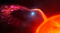 An artist’s impression of LAMOST J024048.51+195226.9, the fastest spinning confirmed white dwarf and only second ever magnetic propeller known. Image credit: Mark Garlick / University of Warwick.