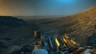 Curiosity used its navigation cameras to capture panoramas of this scene at two times of day. Image credit: NASA / JPL-Caltech.