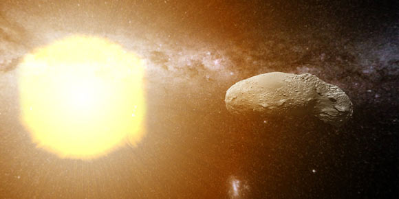 Daly et al. used atom probe tomography to directly observe an average ~1 mol% enrichment in water and hydroxyls in the solar-wind-irradiated rim of an olivine grain from the S-type asteroid Itokawa. Image credit: Curtin University.