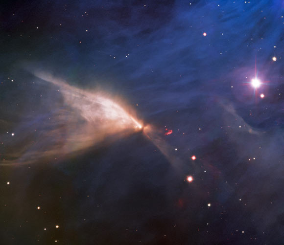 This image shows the Chamaeleon Infrared Nebula, which is located near the center of the even larger Chamaeleon I dark cloud. Image credit: International Gemini Observatory / NOIRLab / NSF / AURA / T.A. Rector, University of Alaska Anchorage & NSF’s NOIRLab / J. Miller, Gemini Observatory & NSF’s NOIRLab / M. Zamani, NSF’s NOIRLab / D. de Martin, NSF’s NOIRLab.