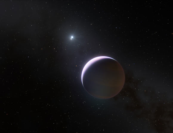 An artist’s impression of b Centauri b and its host stars. Image credit: ESO / L. Calçada.