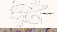 La Torre 6A tracksite map with the studied trackway in blue and the other footprints in gray. Image credit: Navarro-Lorbés et al., doi: 10.1038/s41598-021-02557-9.