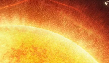 Parker Solar Probe has flown through the solar corona and sampled particles and magnetic fields there. Image credit: NASA’s Goddard Space Flight Center.