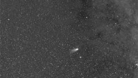 This image, captured by the SoloHI instrument onboard the ESA/NASA Solar Orbiter, shows the comet Leonard. Image credit: ESA / NASA / NRL / SoloHI.