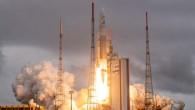 The James Webb Space Telescope lifted off on an Ariane 5 rocket from Europe’s Spaceport in French Guiana on December 25, 2021, on its exciting mission to unlock the secrets of the Universe. Image credit: ESA / CNES / Arianespace.
