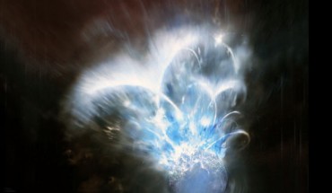 An artist’s impression of a giant magnetar flare. Image credit: Universitat de València.