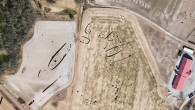 The five Viking longhouses found near the Gjellestad ship in Norway. Image credit: Lars Gustavsen, Norwegian Institute for Cultural Heritage Research / Arild L. Teigen, Viken fylkeskommune.