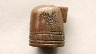 The 800-year-old Arabic-inspired chess piece is richly decorated with circles. Image credit: Lars Haugesten, Norwegian Institute for Cultural Heritage Research.