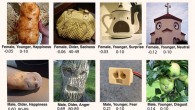 Eight illusory face images from the total set of 256 images which illustrate images from different gender, age, and emotion categories. Image credit: Wardle et al., doi: 10.1073/pnas.2117413119.