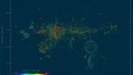 An image of the spectral index of radio-emitting filaments in the center of the Milky Way Galaxy. Image credit: Yusef-Zadeh et al., doi: 10.3847/2041-8213/ac4802.