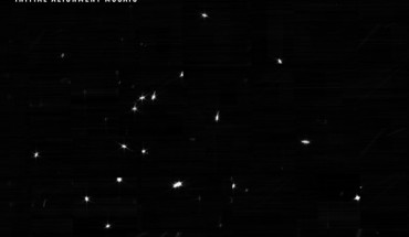 This mosaic, taken by the NIRCam instrument onboard the James Webb Space Telescope, shows 18 images of the same star. Image credit: NASA.