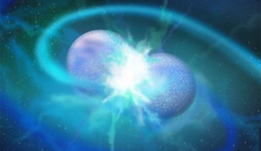 This artist’s impression shows the merger of two white dwarfs. Image credit: Nicole Reindl, University of Potsdam.