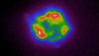 This IXPE image maps the intensity of X-rays coming from Cassiopeia A; colors ranging from cool purple and blue to red and hot white correspond with the increasing brightness of the X-rays; the image was created using X-ray data collected by IXPE between January 11 and 18, 2022. Image credit: NASA / ASI / IXPE.