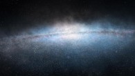 An artist’s impression of a dwarf galaxy. Image credit: Rensselaer Polytechnic Institute.