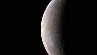 This color image of Mercury was generated from three MESSENGER images taken through filters sensitive to light in different wavelengths. Image credit: NASA / Johns Hopkins University Applied Physics Laboratory / Carnegie Institution of Washington.