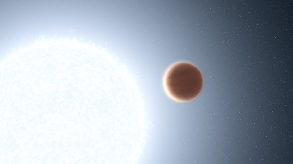 An artist’s impression of the ultrahot Jupiter KELT-20b. Image credit: NASA / ESA / Leah Hustak, STScI.