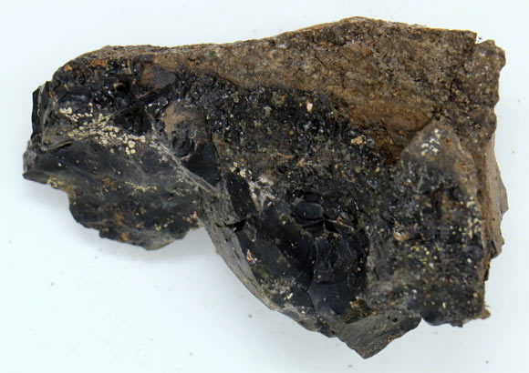 A sample of glass that recorded at 2,370 degrees Celsius. Image credit: Gavin Tolometti.