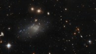This Hubble image shows GAMA 526784, an ultra-diffuse galaxy some 4 billion light-years away in the constellation of Hydra. Image credit: NASA / ESA / Hubble / R. van der Burg / L. Shatz.