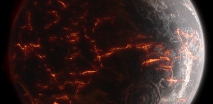 Hadean Earth. Image credit: Alec Brenner.