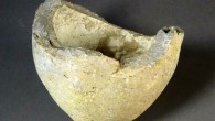 A fragment of the sphero-conical vessel that was identified as containing an explosive material from Jerusalem, Israel. Image credit: Robert Mason, Royal Ontario Museum.