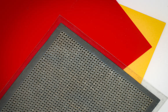 Han et al. developed an ultra-thin loudspeaker that can turn any rigid surface into a high-quality, active audio source. Image credit: Felice Frankel.