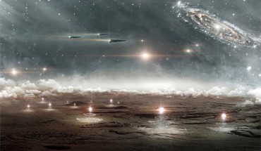 Astronomers hope to send a message toward the center of our Milky Way Galaxy. Image credit: Andriy Sydorenko.