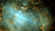 A citizen scientist spotted the main-belt asteroid 2001 SE101 passing in front of the Crab Nebula. Image credit: NASA / ESA / Hubble / M. Thévenot, @AstroMelina.