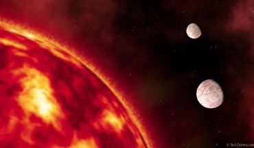 An artist’s impression of the two-planet system HD 260655. Image credit: Sci-News.com.
