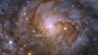 This Hubble image shows IC 342, a spiral galaxy 8.9 million light-years away in the constellation of Camelopardalis. Image credit: NASA / ESA / Hubble / P. Sell, University of Florida / P. Kaaret, University of Iowa / G. Kober, NASA’s Goddard Space Flight Center / Catholic University of America.