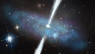 Growing, massive black holes reside in dwarf galaxies, where their radiation competes with the light of abundant young stars. Image credit: NASA / ESA / Hubble / M. Polimera.