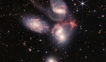 This enormous image from Webb reveals never-before-seen details of the Stephan’s Quintet. Image credit: NASA / ESA / CSA / STScI.