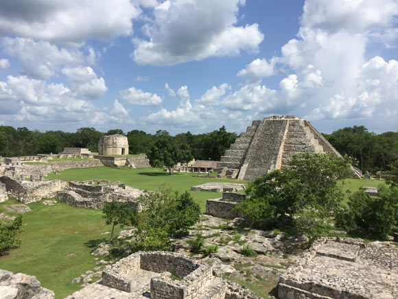 Drought may have led to an increase in civil conflict followed by political collapse in Mayapan, the capital of the Maya in the Yucatán Peninsula in the 13th and 14th centuries CE. Image credit: Bradley Russell.