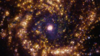 This image, taken by the Multi-Unit Spectroscopic Explorer (MUSE) instrument on ESO’s Very Large Telescope, shows Messier 61, a barred spiral galaxy located 52.5 million light-years away in the constellation of Virgo. The observations were done as part of the Physics at High Angular resolution in Nearby GalaxieS (PHANGS) project. Image credit: ESO / PHANGS.