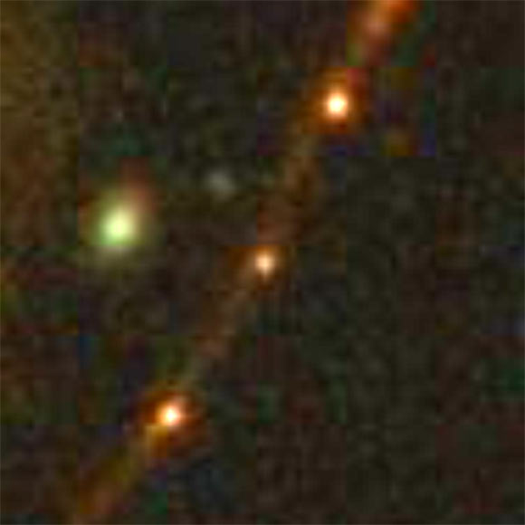 This Webb/NIRCam image shows Earendel (center), the most distant star ever detected. Image credit: NASA / ESA / CSA / STScI.