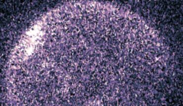 Patchy proton aurora on Mars. Image credit: EMM / EMUS / UAE Space Agency.