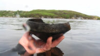 An ‘Unstan’ type bowl recovered from the lake bed at Loch Arnish. Image credit: Chris Murray.