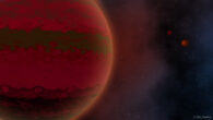 An artist’s impression of the triple brown dwarf system VHS J1256. Image credit: Sci.News.