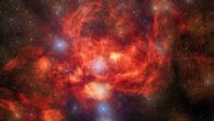 This image, taken by the Dark Energy Camera on the Víctor M. Blanco 4-m telescope at Cerro Tololo Inter-American Observatory, shows the Lobster Nebula. Image credit: CTIO / NOIRLab / DOE / NSF / AURA / T.A. Rector, University of Alaska Anchorage & NSF’s NOIRLab / J. Miller, Gemini Observatory & NSF’s NOIRLab / M. Zamani & D. de Martin, NSF’s NOIRLab.