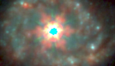 Bohn et al. identified a new set of previously undetected star-forming regions that are heavily obscured by dust in a starburst ring in the barred spiral galaxy NGC 7469. The area of this image from Webb’s Near-Infrared Camera (NIRCam) is shown by a box in the image of NGC 7469 below. Image credit: Bohn et al., arXiv: 2209.04466