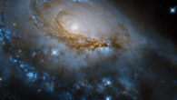 This Hubble image shows NGC 1961, an intermediate spiral galaxy some 197 million light-years away in the constellation of Camelopardalis. Image credit: NASA / ESA / J. Dalcanton, University of Washington / R. Foley, University of California, Santa Cruz / G. Kober, NASA’s Goddard Space Flight Center / Catholic University of America.