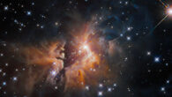 This Hubble image shows IRAS 05506+2414, a young stellar object located over 12,000 light-years away in the constellation of Taurus. Image credit: NASA / ESA / Hubble / R. Sahai.