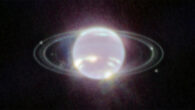This image, taken with Webb’s Near-Infrared Camera (NIRCam), shows Neptune, its dusty rings, and seven moons. Image credit: NASA / ESA / CSA / STScI.