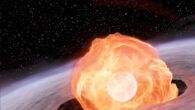 An artist’s impression of the fireball around a white dwarf. Image credit: ROSITA Collaboration / Annika Kreikenbohm.