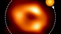 This artist’s illustration indicates where the modeling of the ALMA data predicts the hot spot to be and its orbit around Sagittarius A*. Image credit: ESO / M. Kornmesser / M. Wielgus / Event Horizon Collaboration.
