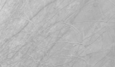 This look at the complex, ice-covered surface of Europa came from Juno during a close pass on September 29, 2022. The spacecraft had only a two-hour window to collect it, racing past the moon with a relative velocity of about 23.6 km per second (14.7 miles per second). Image credit: NASA / JPL-Caltech / SWRI / MSSS.
