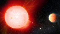 An artist’s impression of TOI-3757b and its parent star. Image credit: NOIRLab / NSF / AURA / J. da Silva / Spaceengine / M. Zamani.